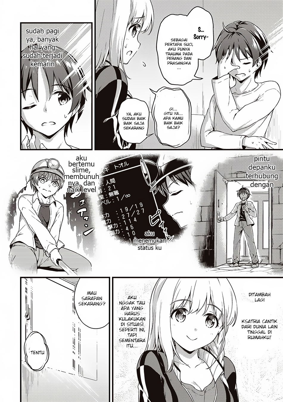 Boku no Heya ga Dungeon no Kyuukeijo ni Natteshimatta Ken Chapter 05 Bahasa Indonesia